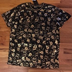Men Black and Gold Shirt